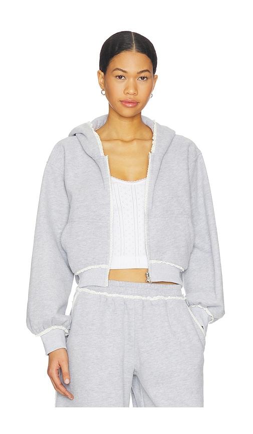 Lovers and Friends Juliana Hoodie in Light Grey by LOVERS&FRIENDS