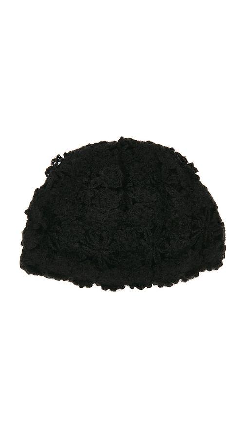 Lovers and Friends Juliet Crochet Hat in Black by LOVERS&FRIENDS