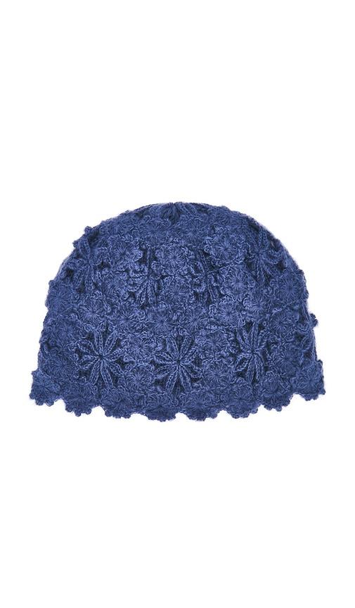 Lovers and Friends Juliet Crochet Hat in Blue by LOVERS&FRIENDS