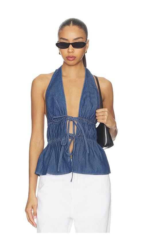 Lovers and Friends Juni Top in Blue by LOVERS&FRIENDS