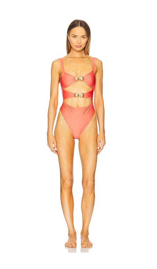 Lovers and Friends Kailani One Piece in Coral by LOVERS&FRIENDS