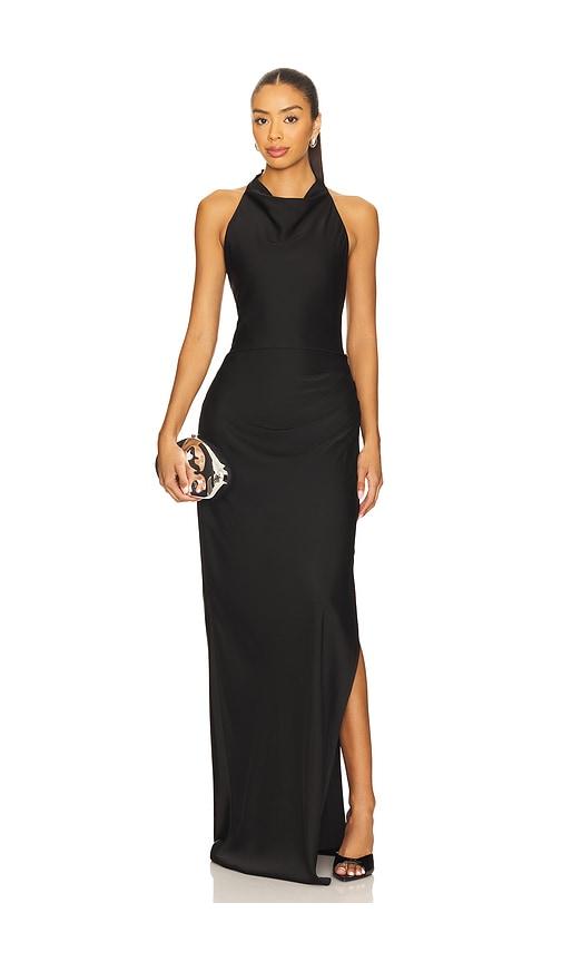 Lovers and Friends Kamiah Gown in Black by LOVERS&FRIENDS