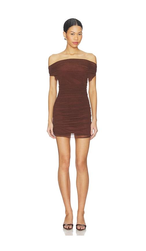 Lovers and Friends Katie Mini Dress in Brown by LOVERS&FRIENDS