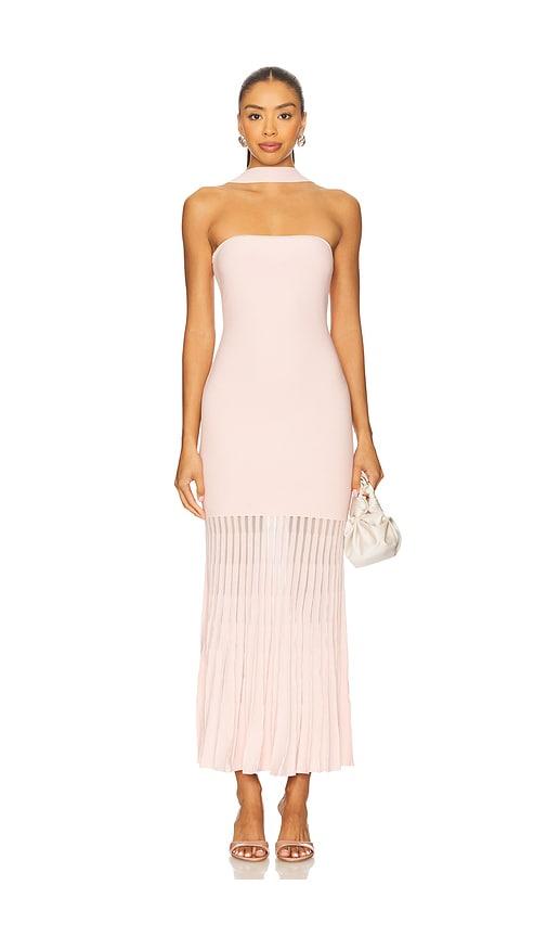 Lovers and Friends Kelly Pleated Knit Dress in Pink by LOVERS&FRIENDS