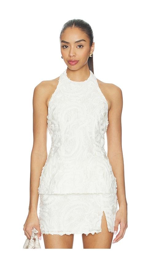 Lovers and Friends Lacy Top in White by LOVERS&FRIENDS
