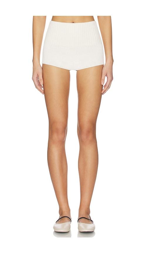 Lovers and Friends Lanney Knit Mini Short in Ivory by LOVERS&FRIENDS