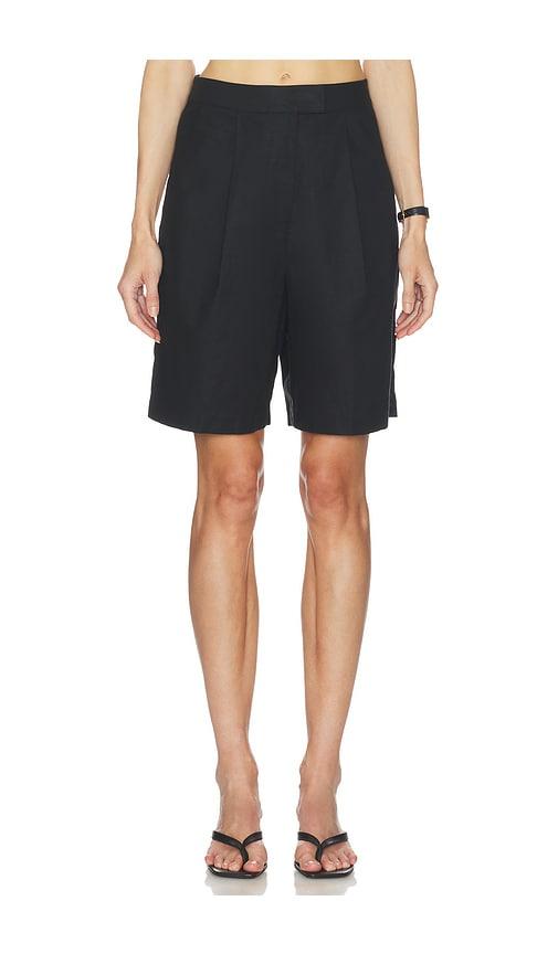Lovers and Friends Linen Pamela Short in Black by LOVERS&FRIENDS