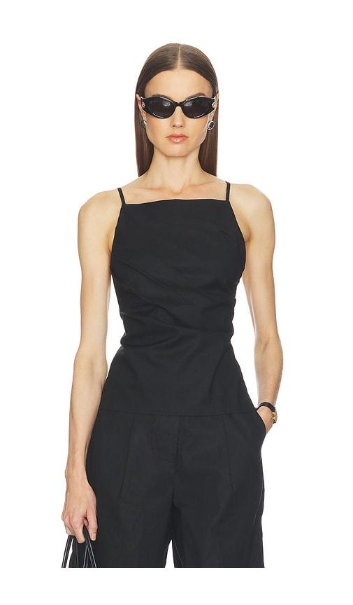 Lovers and Friends Linen Pamela Top in Black by LOVERS&FRIENDS