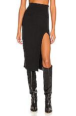 Lovers and Friends Liv Midi Skirt in Black by LOVERS&FRIENDS