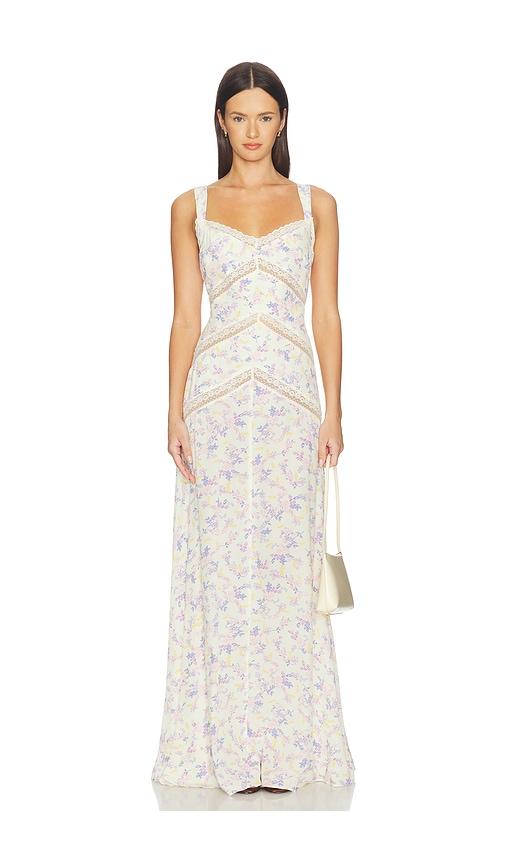 Lovers and Friends Livia Gown in Cream,Lavender by LOVERS&FRIENDS
