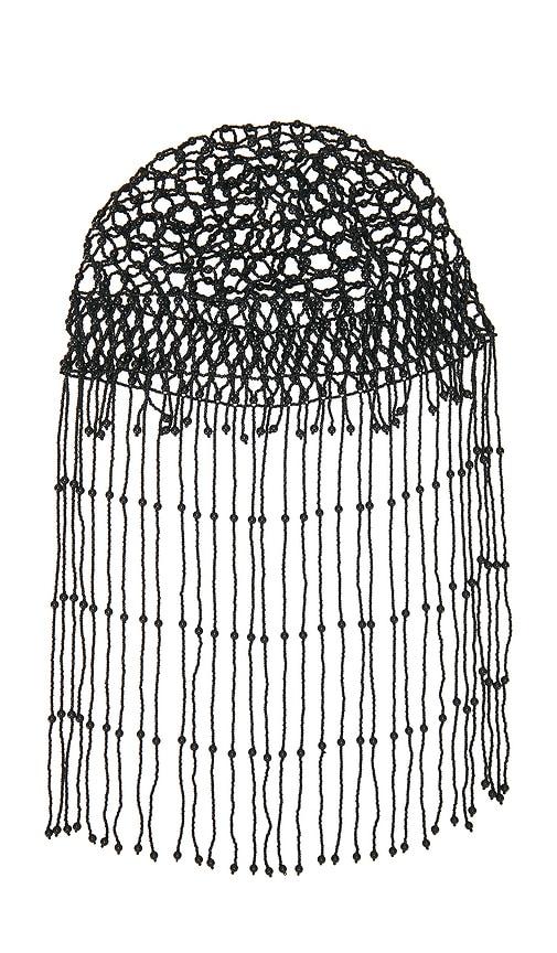 Lovers and Friends Liza Beaded Hat in Black by LOVERS&FRIENDS