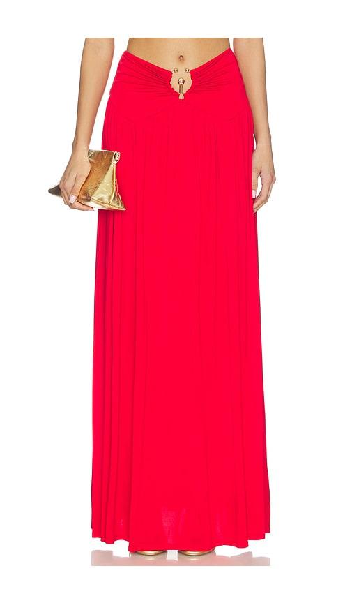 Lovers and Friends Lotte Maxi Skirt in Red by LOVERS&FRIENDS