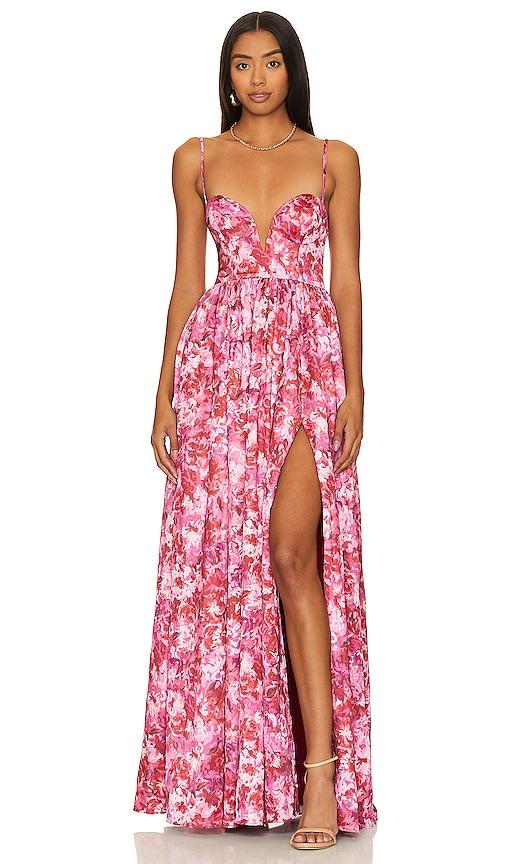Lovers and Friends Mallory Gown in Pink by LOVERS&FRIENDS