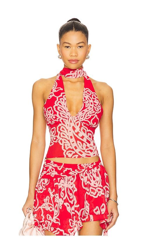 Lovers and Friends Mayci Top in Red by LOVERS&FRIENDS