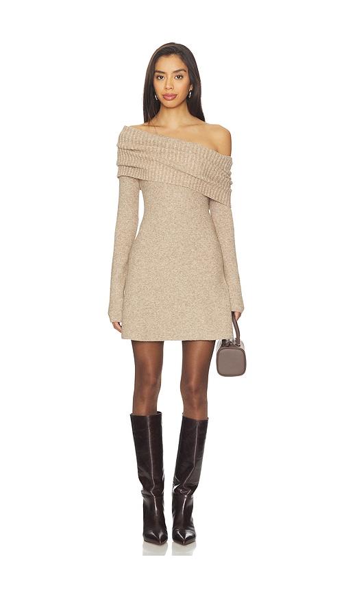 Lovers and Friends Milana Mini Dress in Taupe by LOVERS&FRIENDS