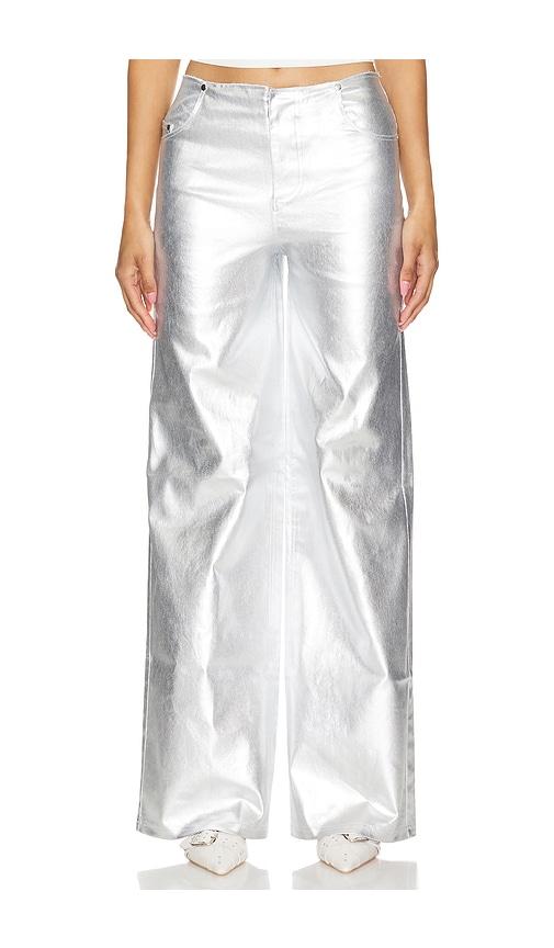 Lovers and Friends Naomi Pant in Metallic Silver by LOVERS&FRIENDS