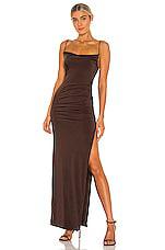Lovers and Friends Odessa Gown in Brown by LOVERS&FRIENDS