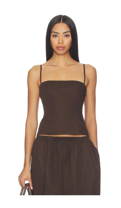 Lovers and Friends Ofelia Top in Brown by LOVERS&FRIENDS