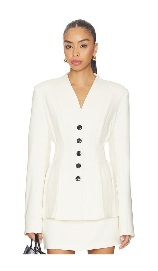 Lovers and Friends Paola Blazer in White by LOVERS&FRIENDS