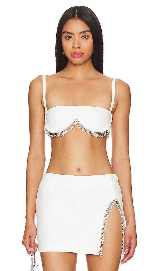 Lovers and Friends Peyton Bra Top in White by LOVERS&FRIENDS