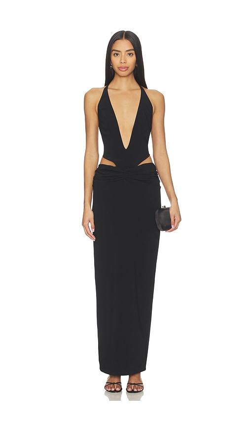 Lovers and Friends Poppy Gown in Black by LOVERS&FRIENDS