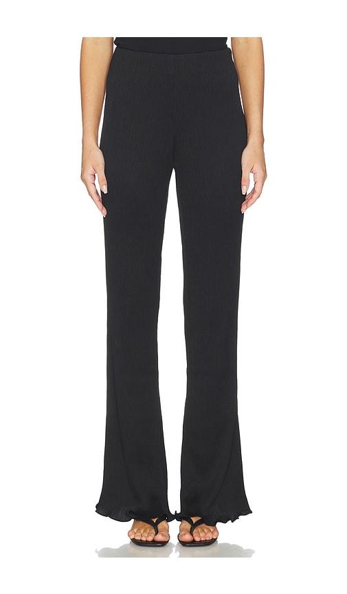 Lovers and Friends Rudi Plisse Pant in Black by LOVERS&FRIENDS