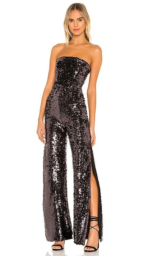 Lovers and Friends Ryland Jumpsuit in Metallic Silver by LOVERS&FRIENDS