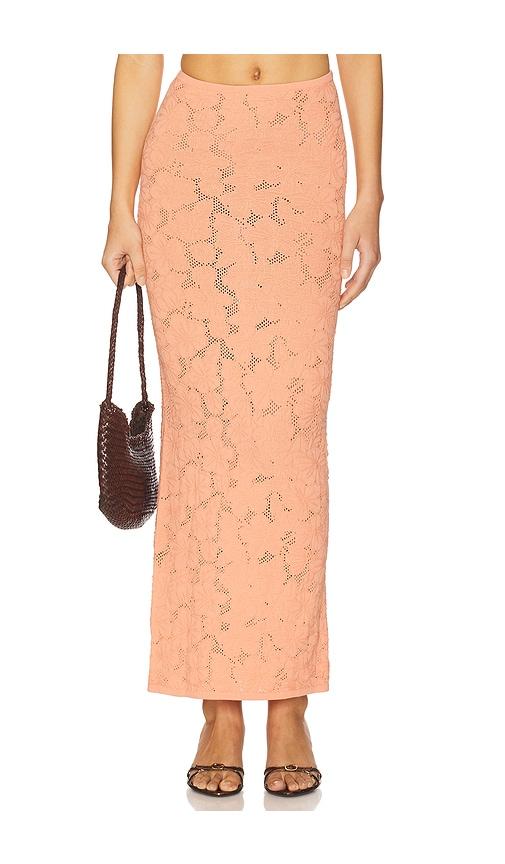 Lovers and Friends Shalie Maxi Skirt in Coral by LOVERS&FRIENDS