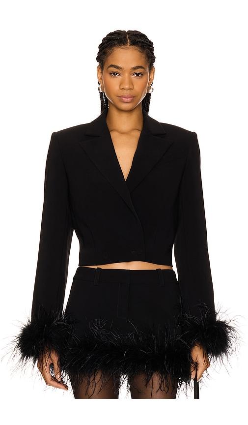 Lovers and Friends Sophie Cropped Blazer in Black by LOVERS&FRIENDS