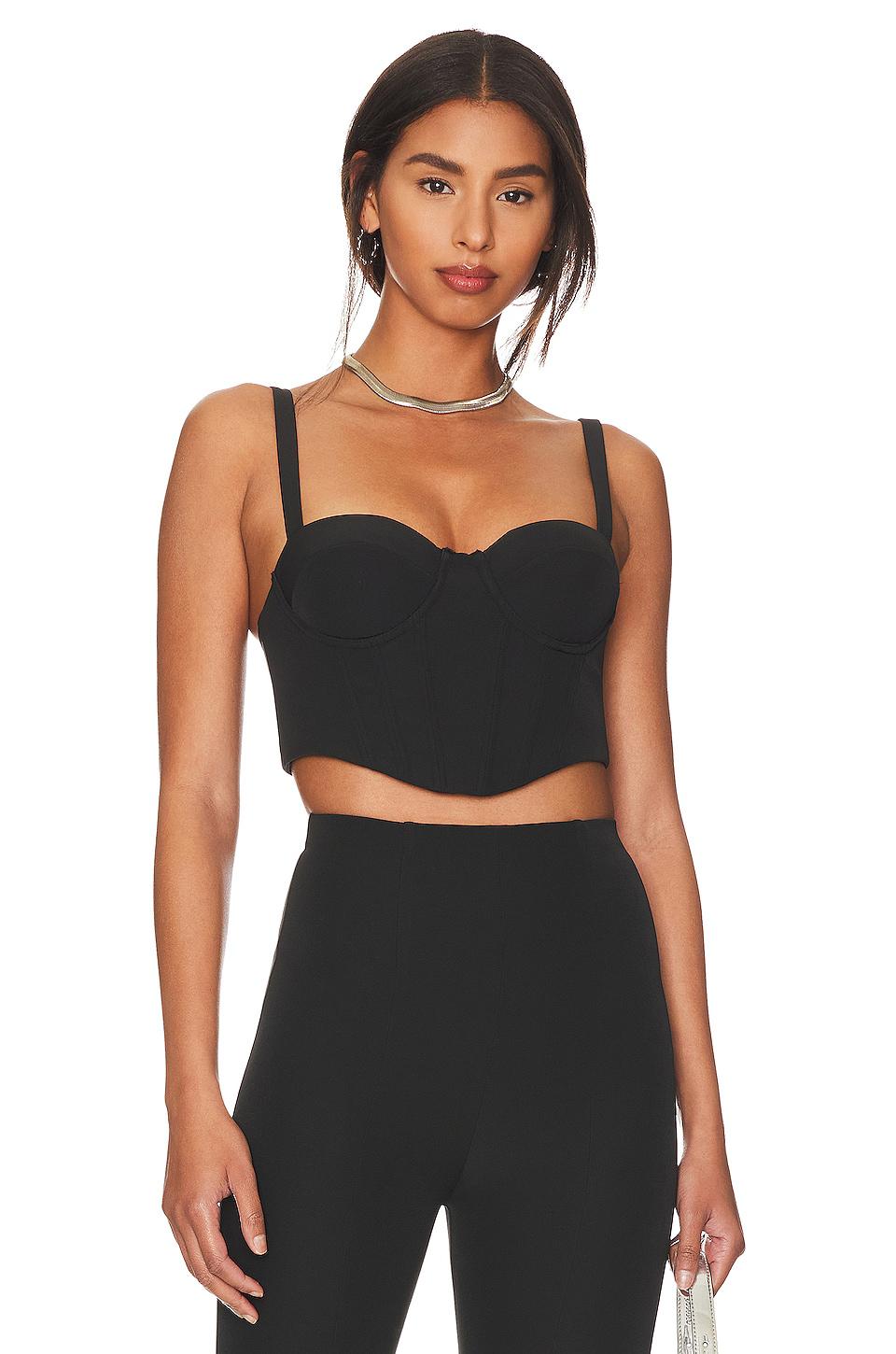 Lovers and Friends Tish Bustier Top in Black by LOVERS&FRIENDS