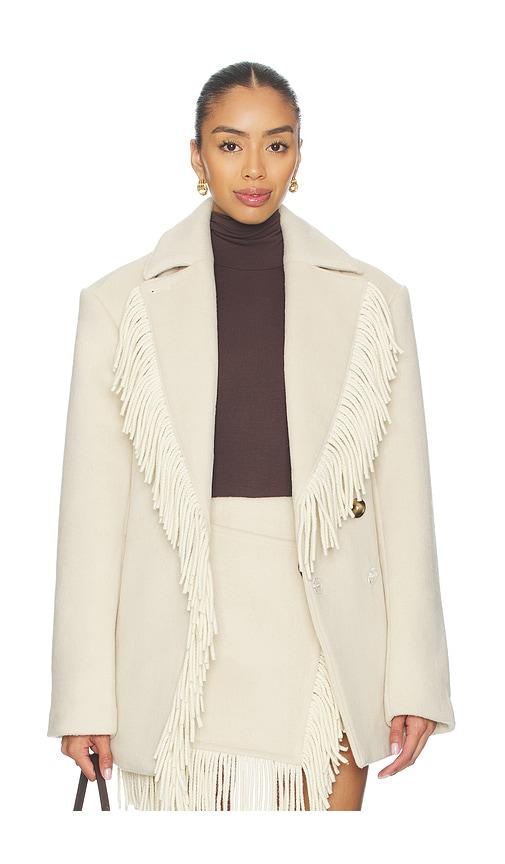 Lovers and Friends Whitney Coat in Cream by LOVERS&FRIENDS