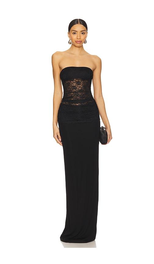 Lovers and Friends Zahra Gown in Black by LOVERS&FRIENDS