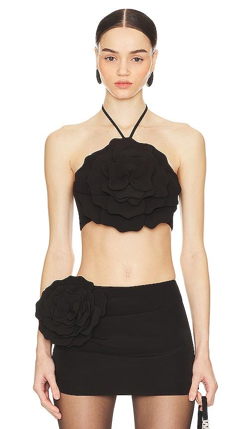 Lovers and Friends Zora Crop Top in Black by LOVERS&FRIENDS