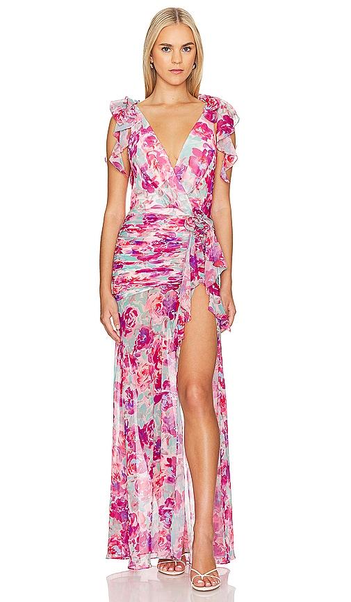Lovers and Friends x Anja DujakoviÄ Jade Gown in Pink by LOVERS&FRIENDS