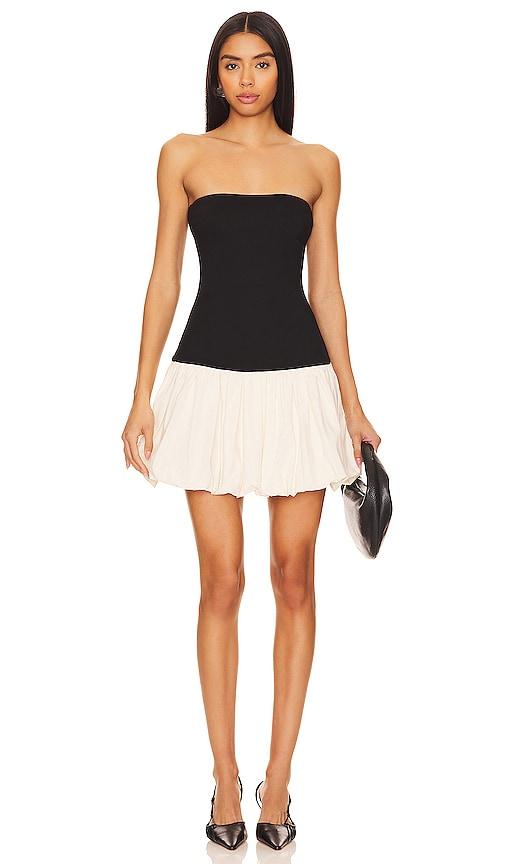 Lovers and Friends x Anja DujakoviÄ Mac Mini Dress in Black, White by LOVERS&FRIENDS