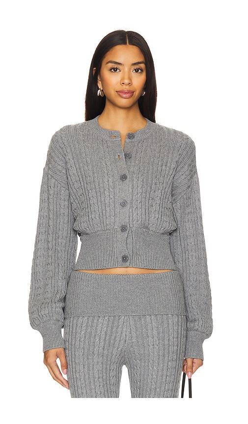 Lovers and Friends x Emily Gemma Bessie Cardigan in Grey by LOVERS&FRIENDS