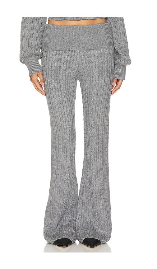 Lovers and Friends x Emily Gemma Bessie Knit Pant in Grey by LOVERS&FRIENDS