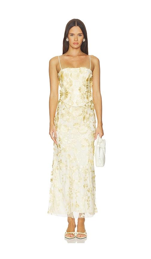 Lovers and Friends x Ivana Ramirez Marlee Midi Dress in Yellow by LOVERS&FRIENDS