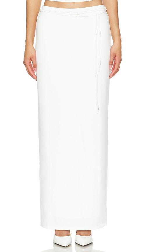 Lovers and Friends x Maggie MacDonald Carolyn Maxi Skirt in White by LOVERS&FRIENDS