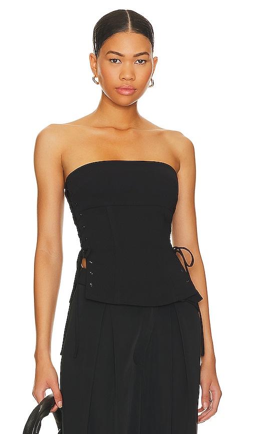 Lovers and Friends x Rachel Denali Top in Black by LOVERS&FRIENDS