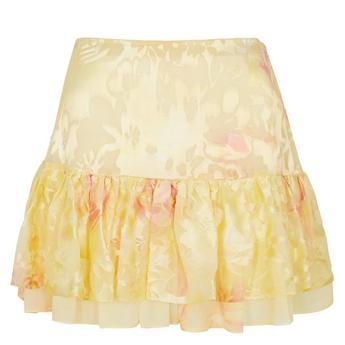 Women's Tevy Ruffled Floral Chiffon Mini Skirt by LOVESHACK FANCY
