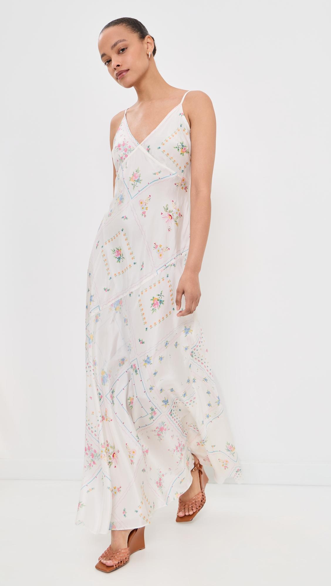 Castilla Silk Dress by LOVESHACKFANCY