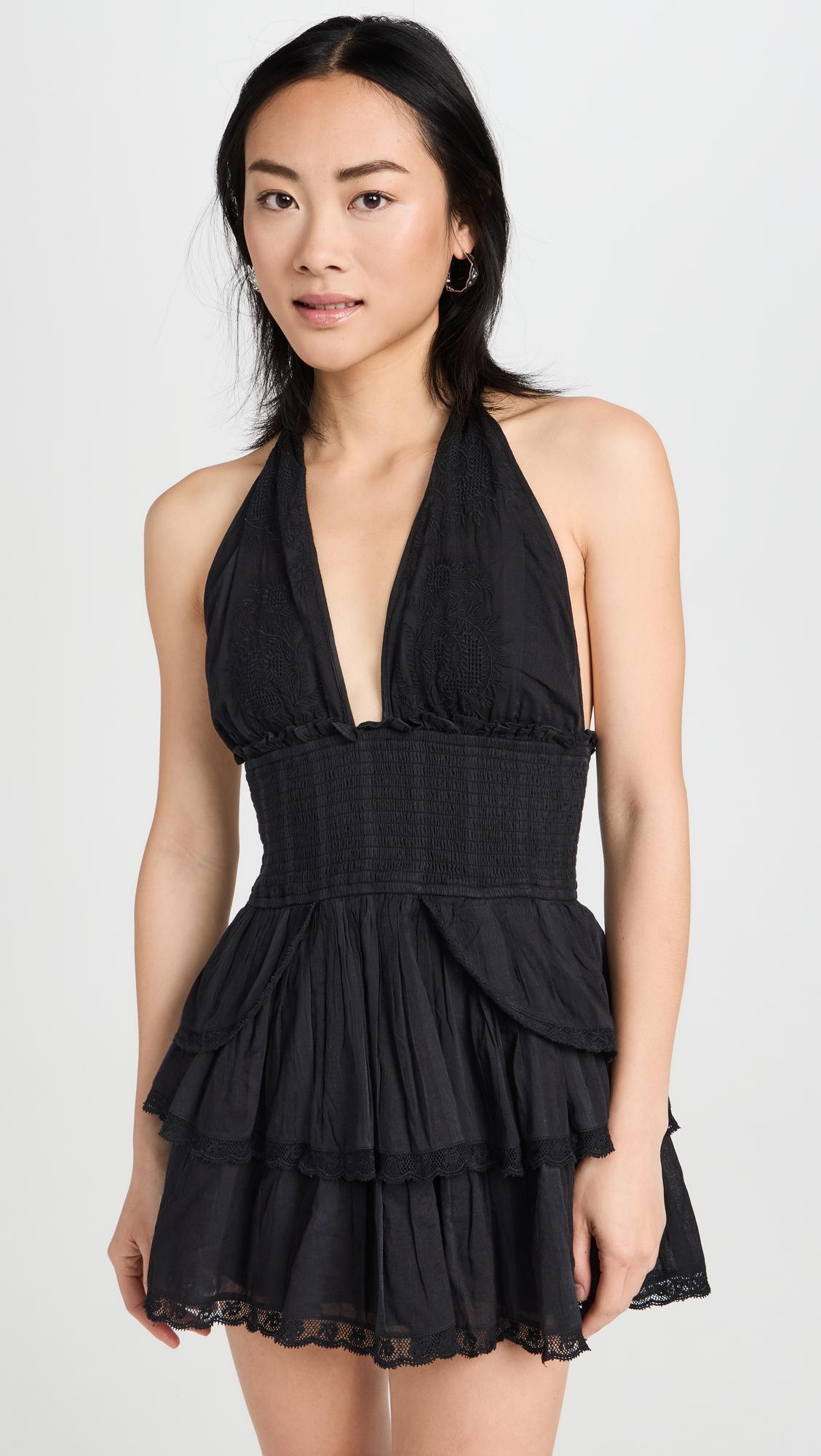 Deanna Halter Dress by LOVESHACKFANCY