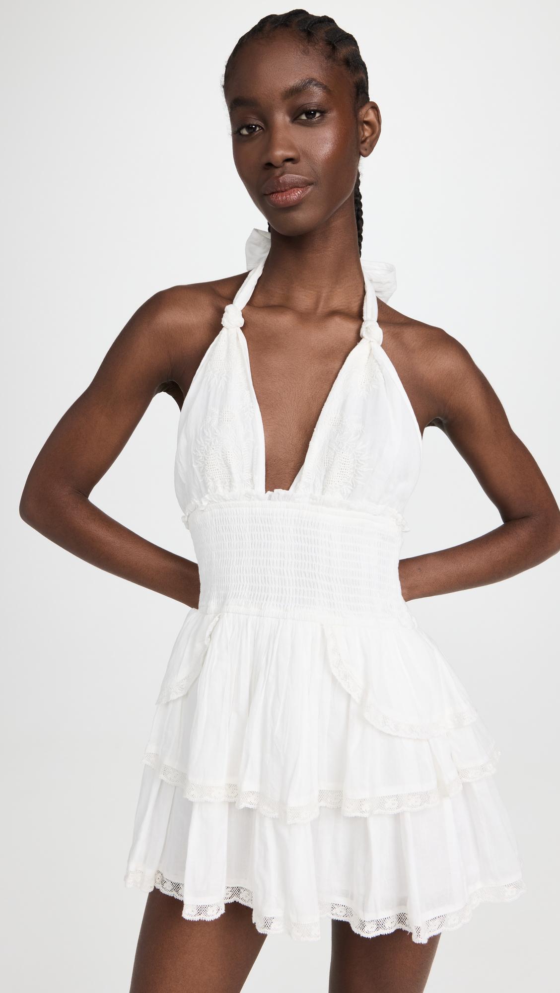 Deanna Halter Dress by LOVESHACKFANCY