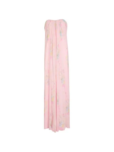 Emara floral-print strapless maxi dress by LOVESHACKFANCY