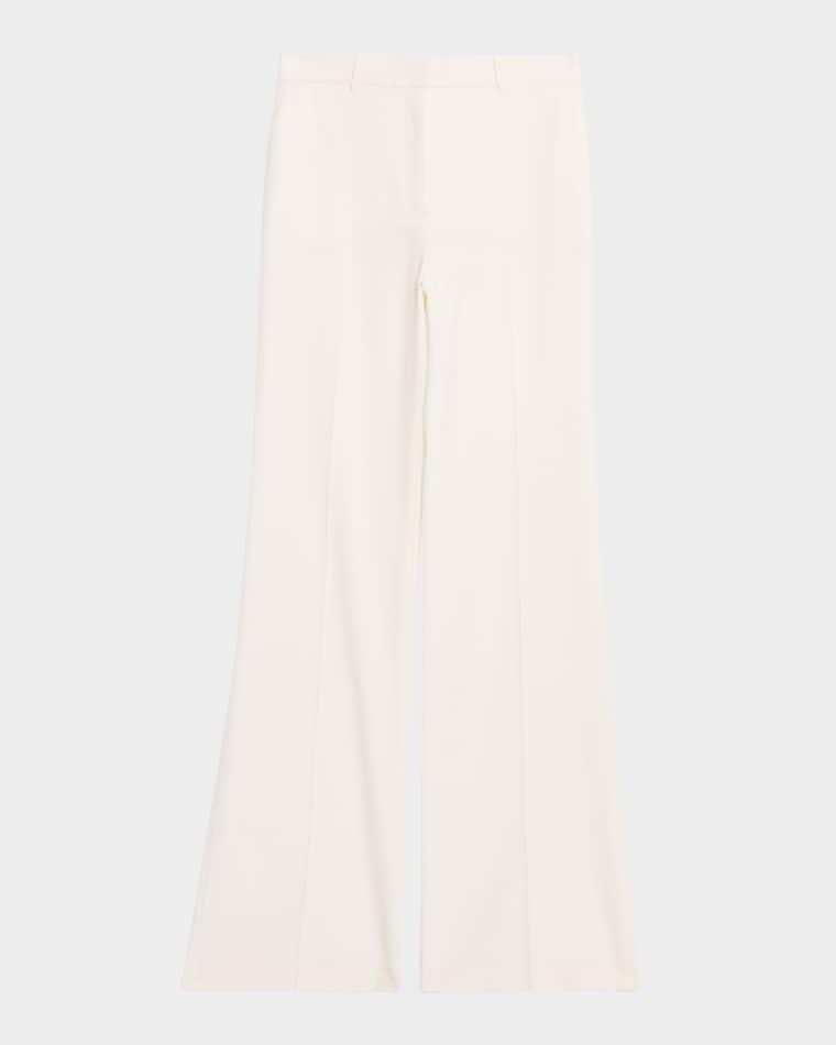 Enly Wool-Blend Wide Leg Pants by LOVESHACKFANCY
