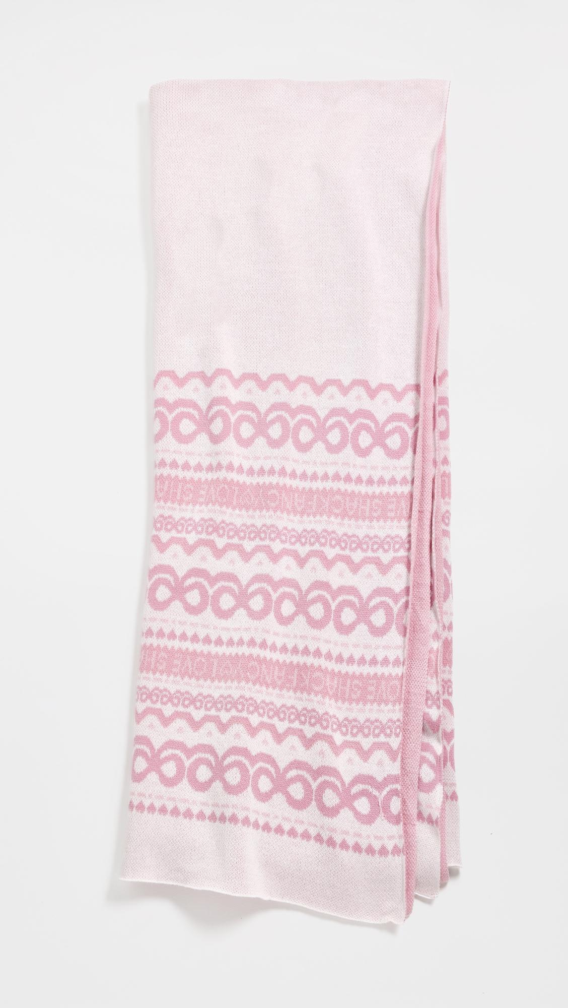 Fair Isle Jacquard Knit Throw Blanket by LOVESHACKFANCY