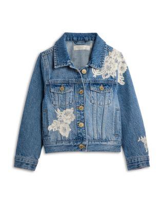 Girls' Lavina Denim Tween Jacket - Big Kid by LOVESHACKFANCY