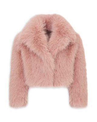 Girls' Stroma Tween Faux Fur Jacket - Big Kid by LOVESHACKFANCY