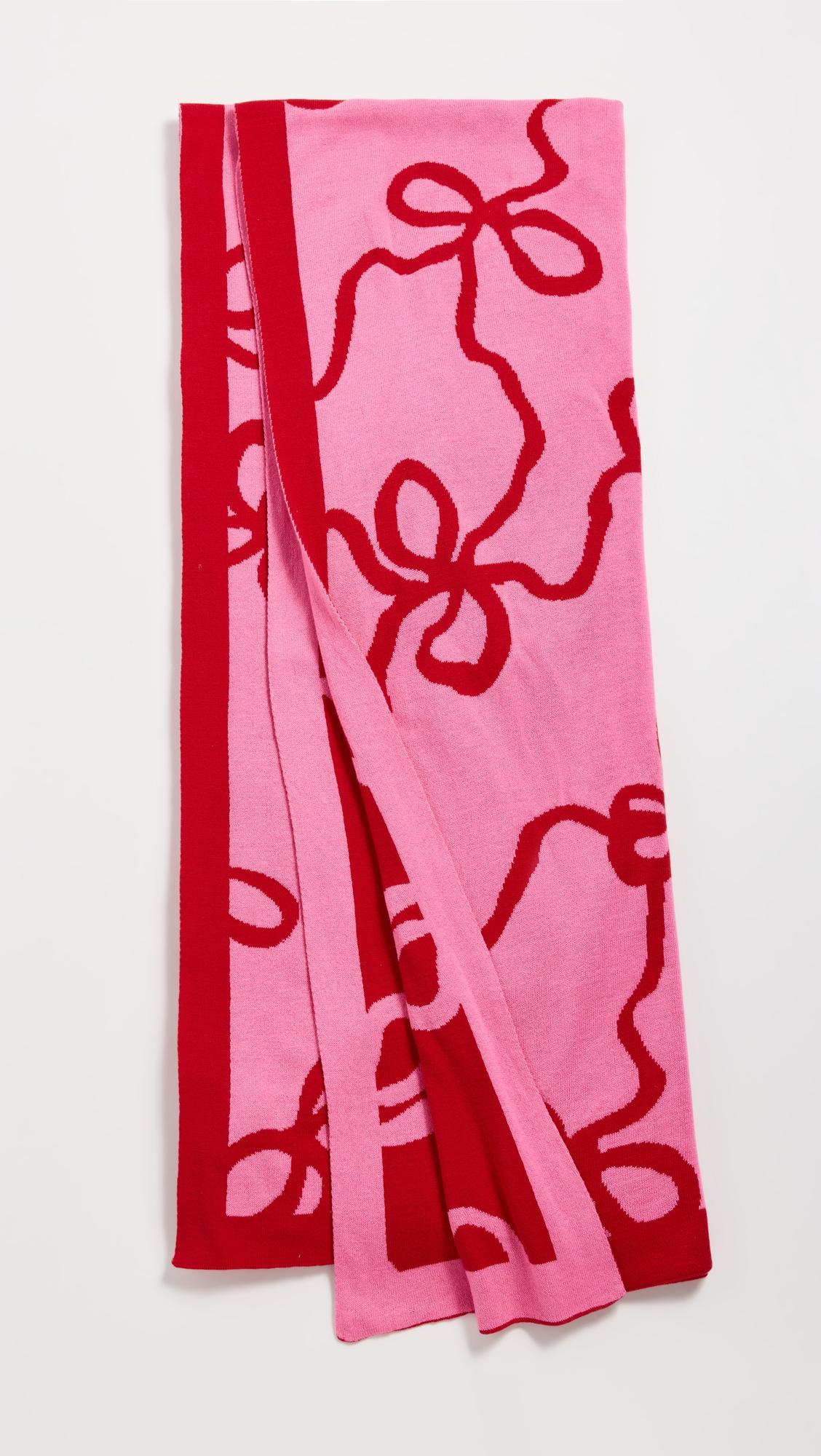 Holiday Jacquard Knit Throw Blanket by LOVESHACKFANCY